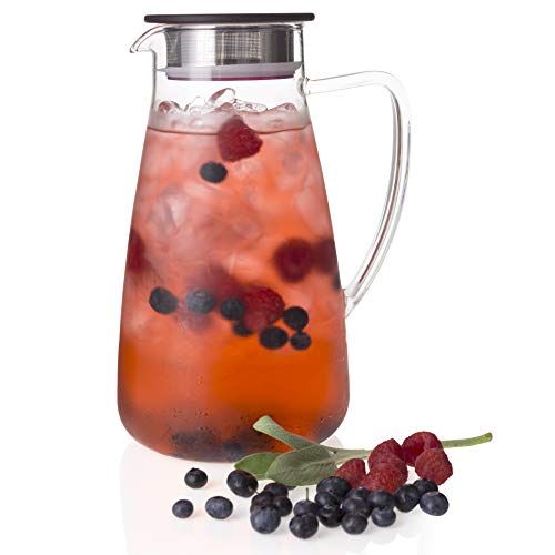 Flask Glass Iced Tea Jug 64oz