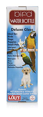 Heavy Duty Deluxe Glass Water Bottles for Birds
