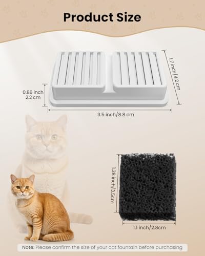 Replacement Filter for BalimoPet Cat Water Fountain