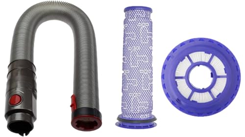 Upgraded Replacement DC41 Hose + Replacement Dyson DC41 Filter Kit to Fit Dyson DC41 Upright Vacuum Cleaners (3 Count)