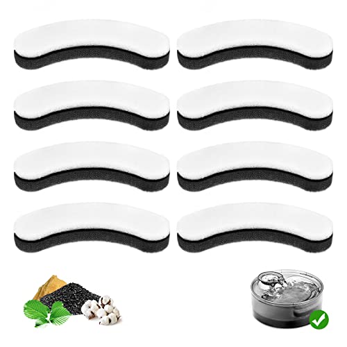 8 Pack Replacement Filters for DF10 & DF30 Automatic Pet Water Dispenser