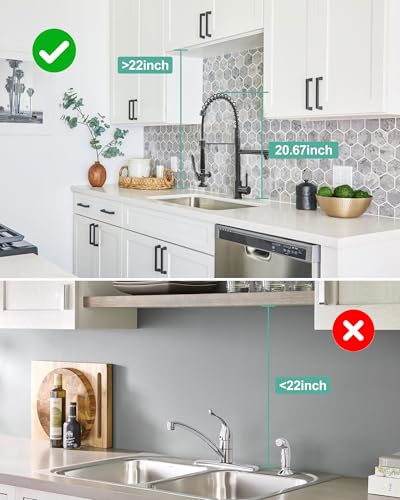 Commercial Kitchen Sink Faucet with Sprayer Oil Rubber Bronze