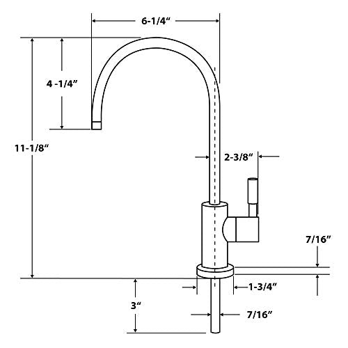 Faucet-CD-NP Designer Faucet, Lead-Free, Brushed Nickel