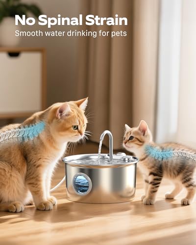 Stainless Steel Cat Water Fountain