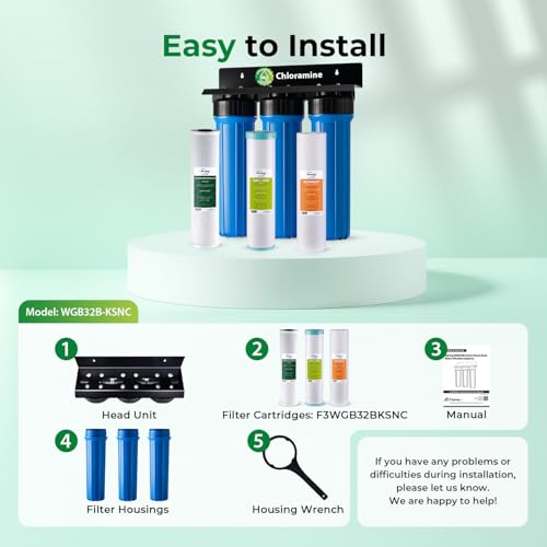 Chloramine & Heavy Metals Whole House Water Filter System