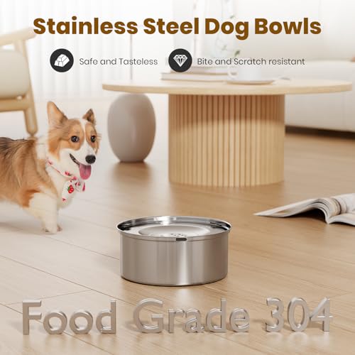 Dog Water Bowl No Spill