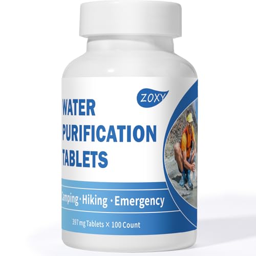 Water Tablets Purification for Drinking (100 Count)