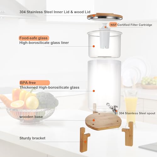 Glass Water Filter Pitcher