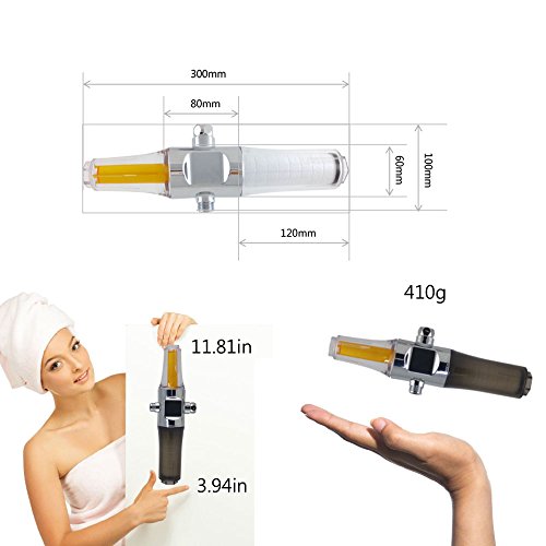 Inline 6 Stage Vitamin C Shower Filter Removes Chlorine And Impurities Hard Water Shower Filter Softens Water