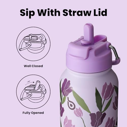 32oz Insulated Water Bottle with Pill Box