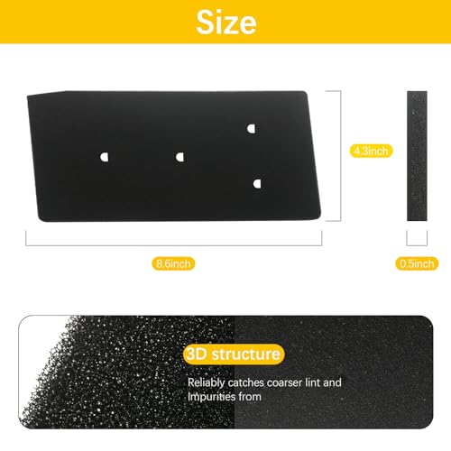 4 Dryer Filters for Bauknecht Privileg Whirlpool HX 481010716911 Heat Pump Dryers
