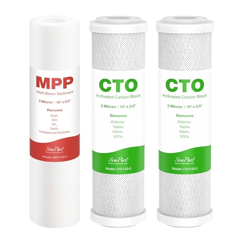 1 3 Stage Reverse Osmosis Water Filter Replacement Set (3 Count)