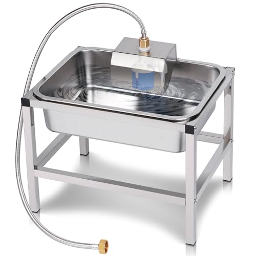 3Gal Automatic Dog Water Bowl Dispenser for Large Dogs Outdoor