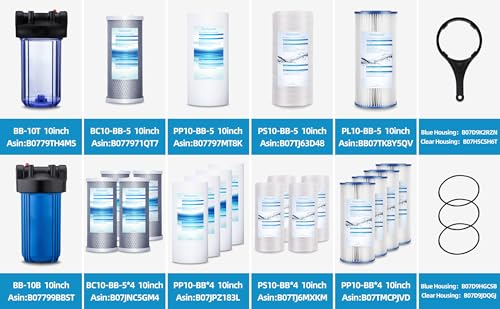 10 Inch Whole House Carbon Filters (5 Count)