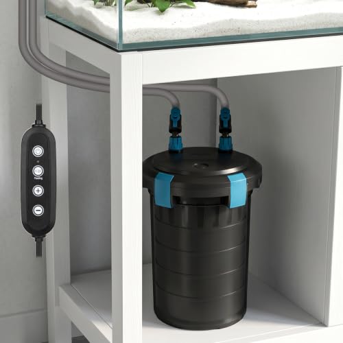 Self Priming Aquarium Canister Filter with Controller