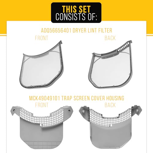 ADQ56656401 Dryer Lint Filter Screen Trap (2 Count)
