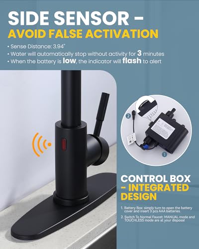 Touchless Kitchen Faucet with Sprayer
