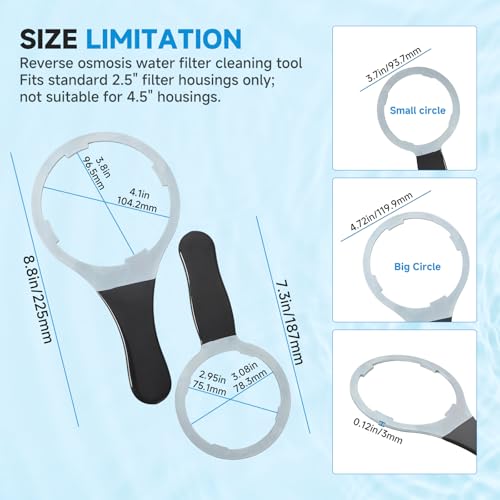 Metal Water Filter Wrench Compatible with iSpring AWR2