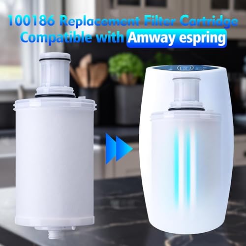 2 Pack 100186 Original Water Filter Replacement Cartridge Compatible with Amway Espring (100186 Count)