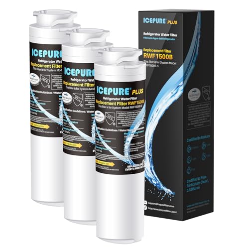 Premium MSWF Refrigerator Water Filter Compatible with GE MSWF (3 Count)