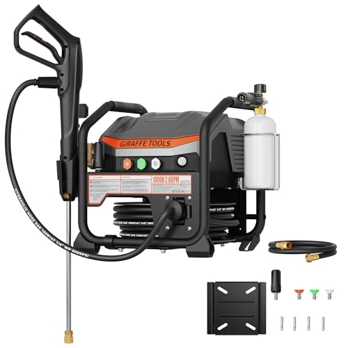 Crossfalls Wall Mounted Pressure Washer Ultra with 50FT Hose