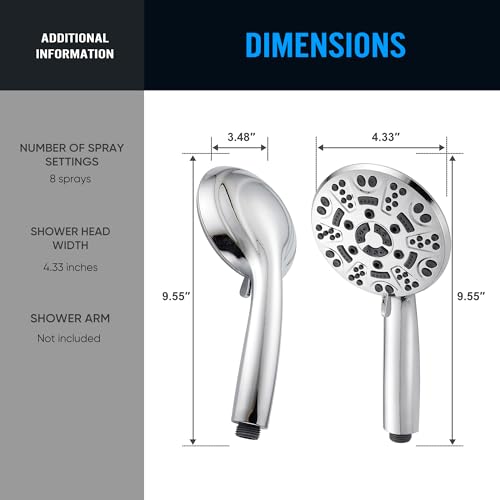 8 Setting Handheld Shower Head