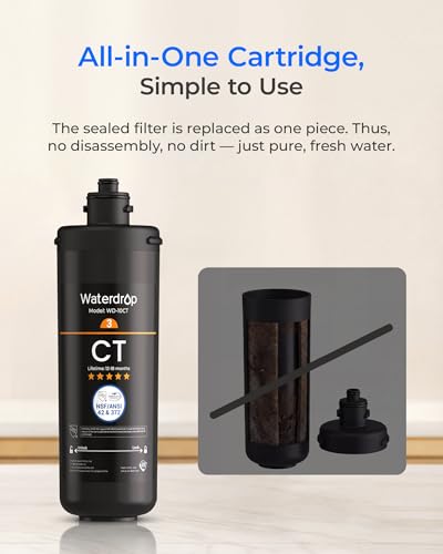 WD 10CT Water Filter Replacement for Waterdrop TSA & TSB 3