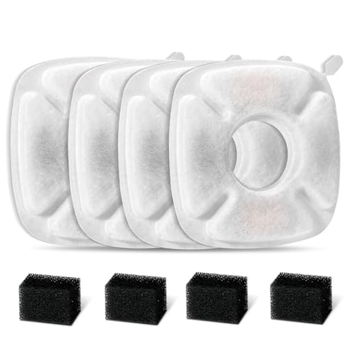 8 Pcs Cat Fountain Replacement Filters for Veken 95Oz (5 Count)