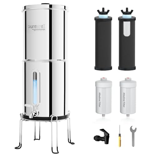 2.25G Gravity Water Filter System with Water Level Window (4 Count)