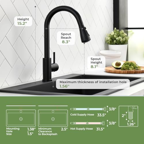 Touchless Kitchen Faucet with Pull Down Sprayer