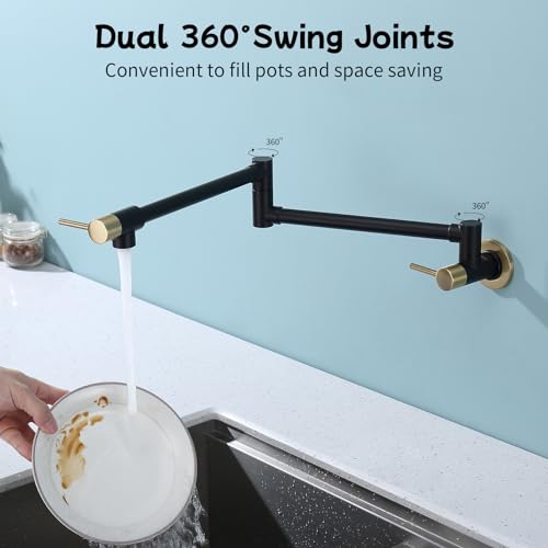 Brass Pot Filler Faucet Wall Mount