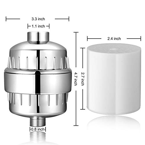 20 Stage Shower Hard Water Purification Filter Showerhead Activated Carbon Water Purifier Chlorine Removal Reduce Dry Itchy Skin