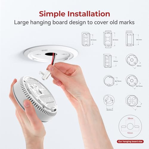 Siterlink Hardwired Smoke Detector and Carbon Monoxide Detector 1 Pack