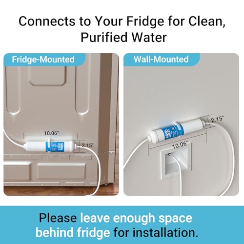 INL 5 Years Inline Water Filter for Ice Maker and Refrigerator