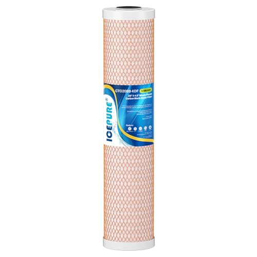 4.5" x 20" Activated Carbon and KDF Large Capacity Water Filter
