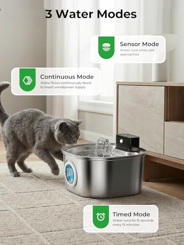 Stainless Steel Cat Water Fountain