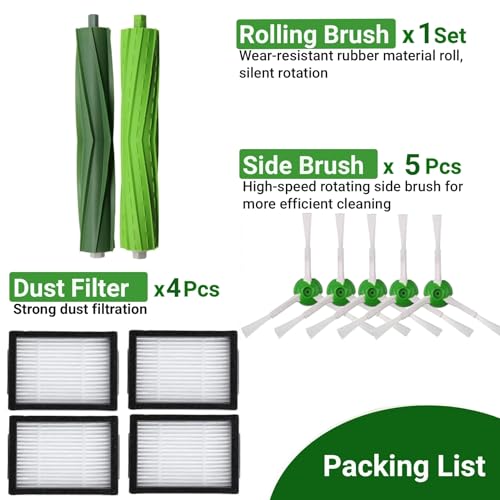 10 Pack Replacement Parts for irobot Roomba i7 i7+ i3 i3+ i4 i4+ i6 i6+ (10 Count)