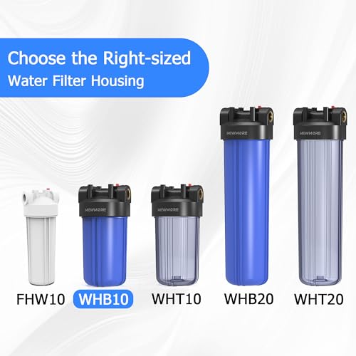 WHB10 Whole House Water Filter Housing Fit 10"x4.5" Sediment etc Filters