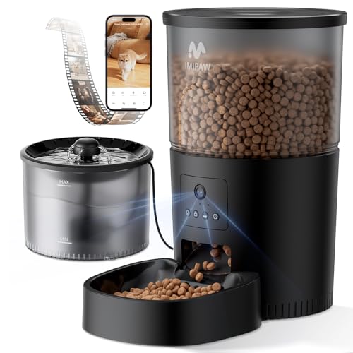 Automatic Cat Feeder with Camera and Water Fountain