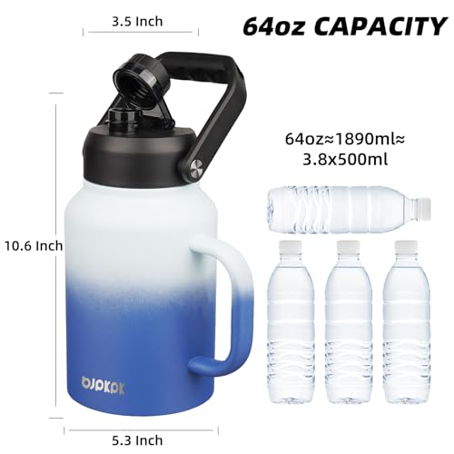64oz Stainless Steel Water Bottle