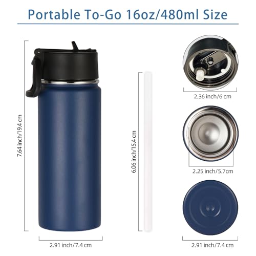 Kids Insulated Water Bottle with Straw