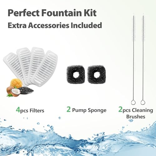 Cat Water Fountain Stainless Steel (67 Fl Oz)