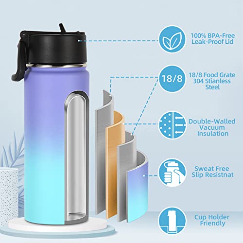 16 OZ Kids Water Bottle Bulk 2 Pack (2 Count)