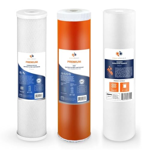 5 Micron 20 x 4.5 Whole House Water Filter Replacement Cartridge Set (3 Count)