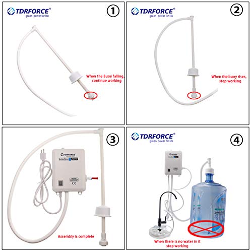 Bottled Water System with singel water inlet Bottled Water Dispenser one Tube for Refrigerator Ice