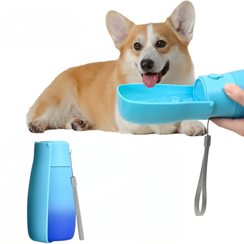 Portable Dog Water Bottle 10oz Blue