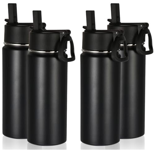 16 OZ Kids Water Bottle Bulk 4 Pack (4 Count)