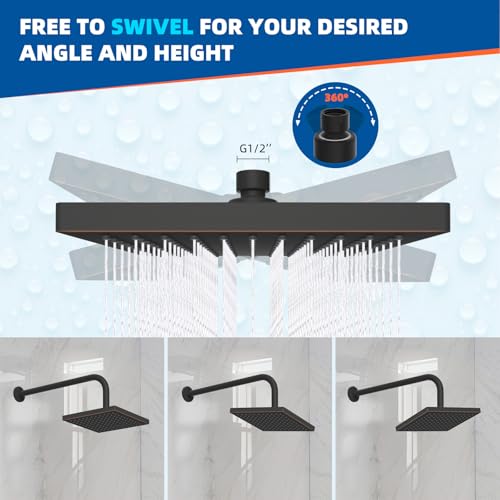 cUPC Certified Thick Metal 8'' Rain Shower Head
