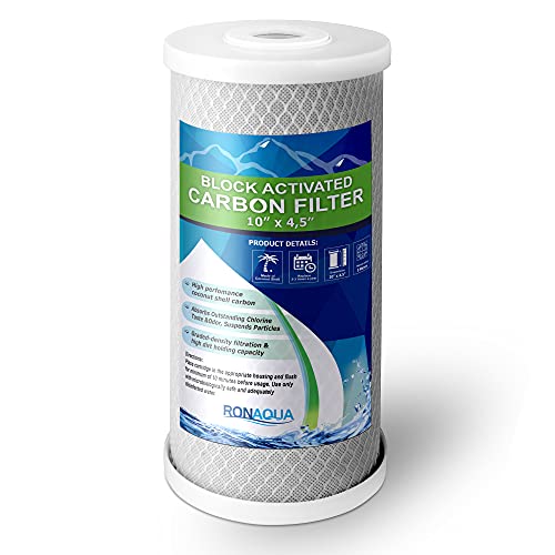 Big CTO Carbon Block Water Filters 4.5" x 10" Whole House Cartridges * WELL (4 Count)