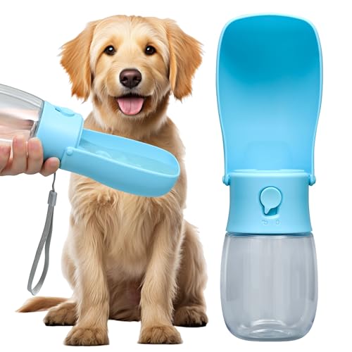 Portable Dog Water Bottle 10oz Blue